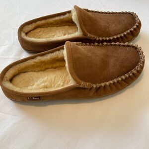 L.L. Bean Men's Brown Loafers with Cozy Lining